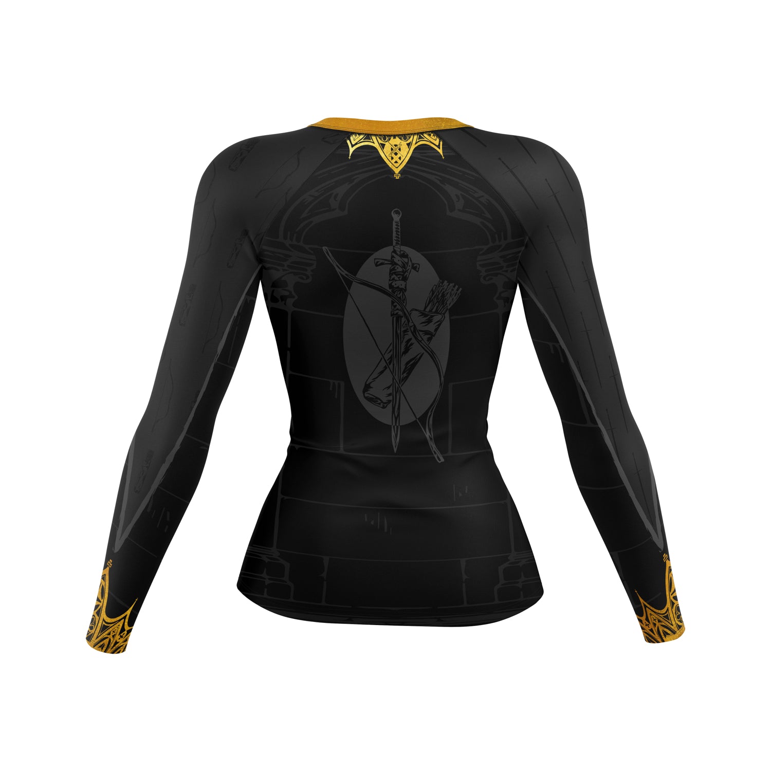 Schwert und Bogen – Rashguard Frau